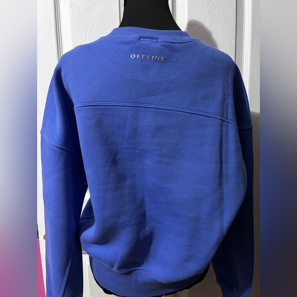 NWT OFFLINE By Aerie Cloud Fleece Classic Crewneck Sweatshirt - Picture 4 of 9